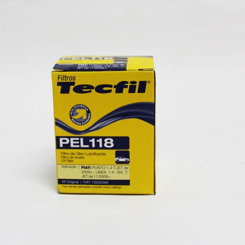 Filtro Óleo Tecfil pel118 73500049 - hu713/1x