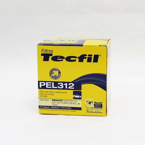 Filtro Óleo Tecfil pel312 7700109402 - hu923x
