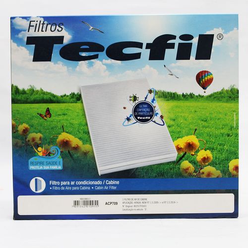 Filtro acp 709 honda city e new fit  - Tecfil