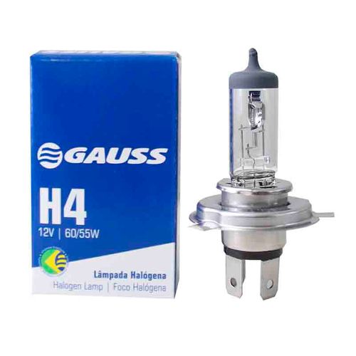 Lâmpada de farol automotivo h4 12v 60/55w p43t - Gauss