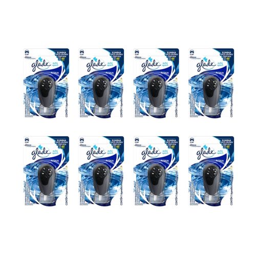 Kit aromatizador Auto Sport acqua aparelho completo 7ml 8 un - Glade