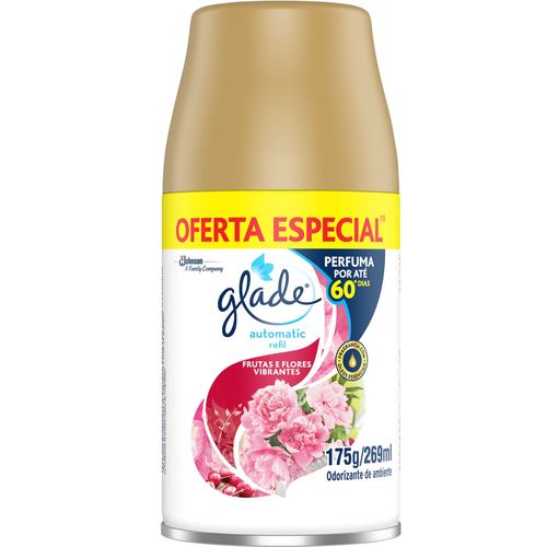 Glade automatic spray refil frutas e flores vibrantes 269ml / UN / Glade