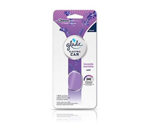 aromatizador glade eletric car lavanda marinha refil 3,2ml, johnson  / UN / Glade