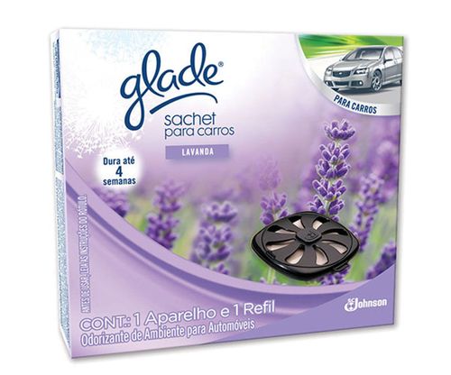 aparelho aromatizante glade sachet lavanda x 24 pçs / CX / Glade