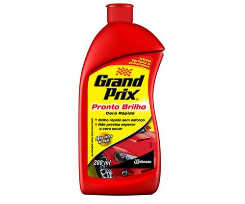 Cera líquida automotiva grand prix pronto brilho, johnson 200g - Glade