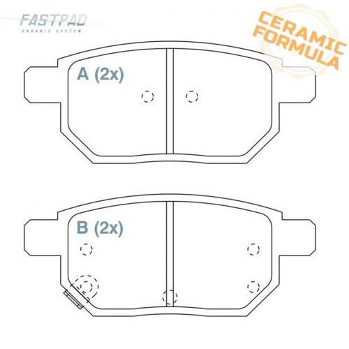 Pastilha de Freio Ceramica Traseira Chery Tiggo 2 2020