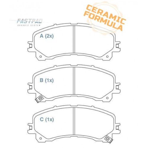 Pastilha de Freio Ceramica Dianteira Chevrolet S10 2.5 / 2.8 2017 2018 2019 2020