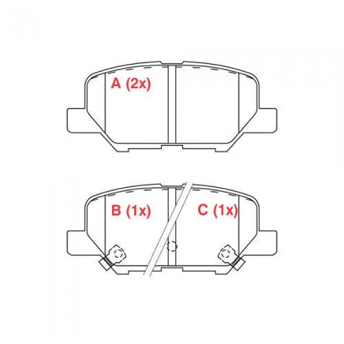Pastilha de Freio Traseira Mitsubishi Asx 2013 2014 2015 2016