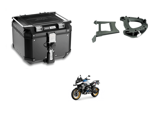 Combo Bau Outback 42 Preto + Suporte Bau Sr5108 - Bmw R1200/1250