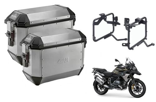 Combo Bau Lateral Alaska + Suporte Pl5108br Bmw Gs1200/1250