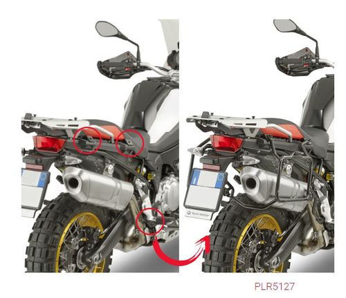 Suporte Lateral Givi Monokey Gs 750/ 850 - Plr5127 (engate Rapido)