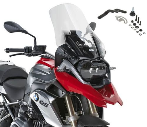 Combo Parabrisa 5108dt Givi + Kit Reforço Bmw 1200 / 1250 / Adventure