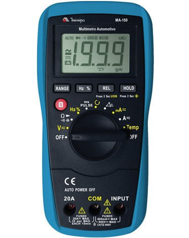 Multimetro Digital Automotivo  - Ma-150 - Minipa