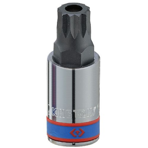 Soquete Multidentada Curto Encaixe 1/2 M16 Com Furo Guia - 402B16 - King Tony