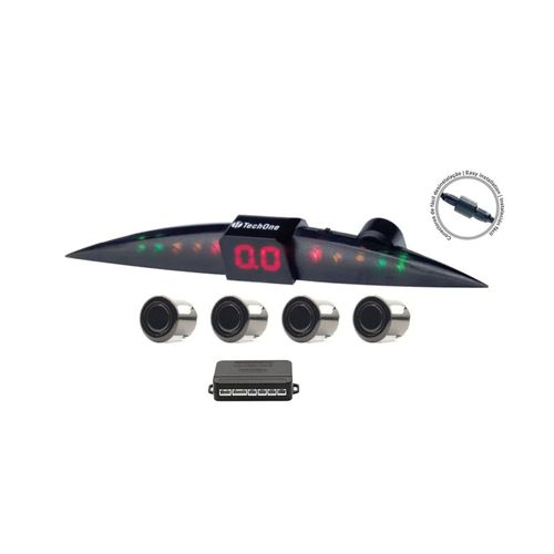 Sensor de Estacionamento Prime Brilho Preto ¿ Tech One