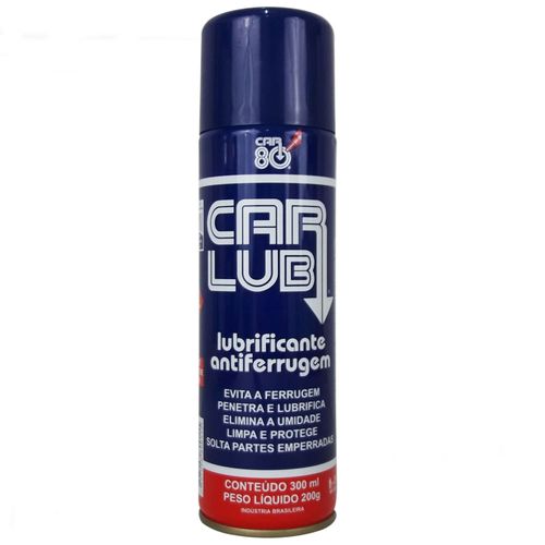 Lubrificante Anti Ferrugem Desengripante Multiuso Car Lub 300ml