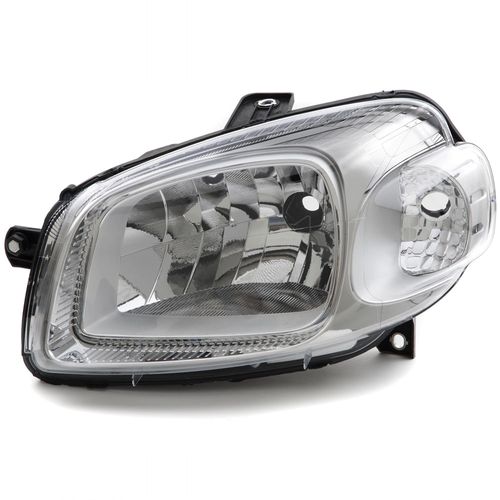 Farol Principal Cromado Lado Esquerdo Uno Evo Flex 2010 até 2014 Fiorino Evo Flex 2014 até 2020