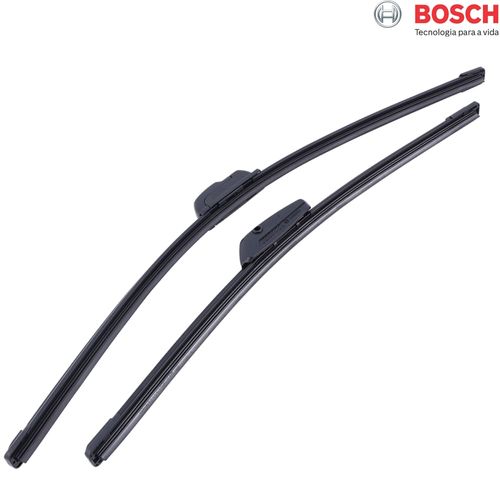 Par de Palhetas Dianteiro Bosch Aerofit 22 e 18 Pol. Agile Spin Vectra Montana Vectra Brava Marea Stilo Doblo Fiesta Focus Ecosport Xsara Megane