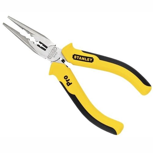 Alicate de Bico Meia Cana Longo com Corte 6 Polegadas Stanley