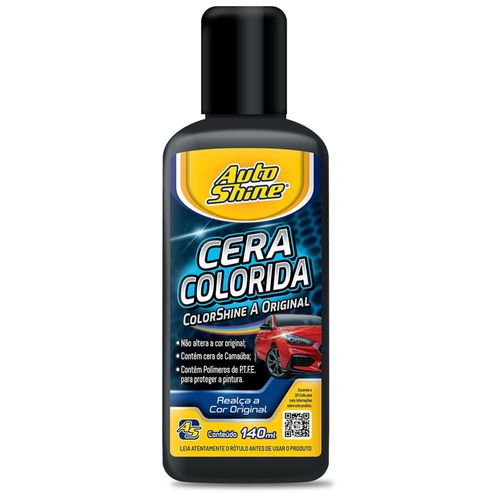 Cera Colorshine Preta 140ml - Auto Shine