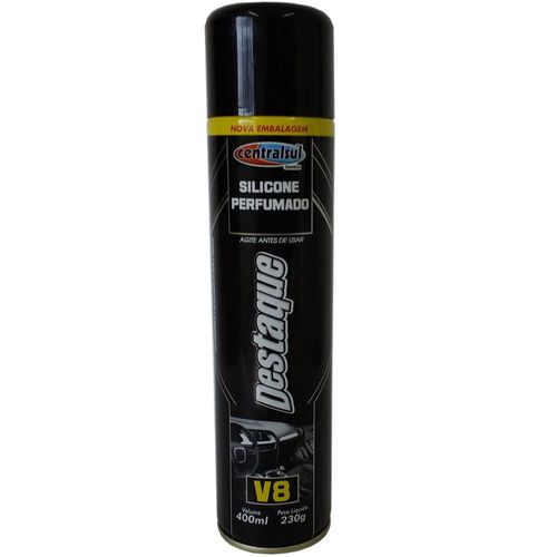 Silicone Spray Perfumado V8 400ml Brilho Seco Centralsul