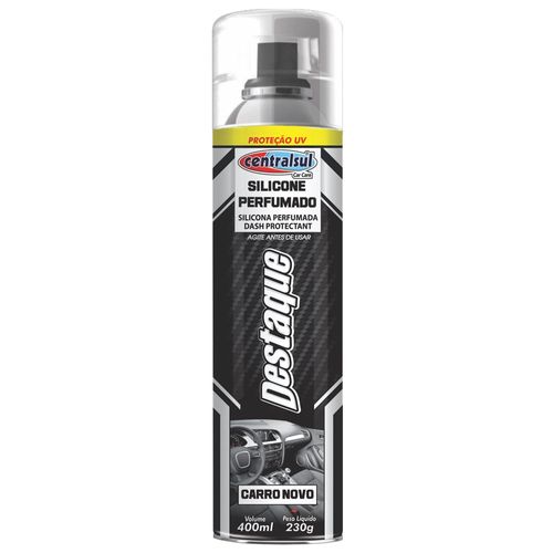 Silicone Spray Perfumado Carro Novo 400ml Brilho Seco Centralsul