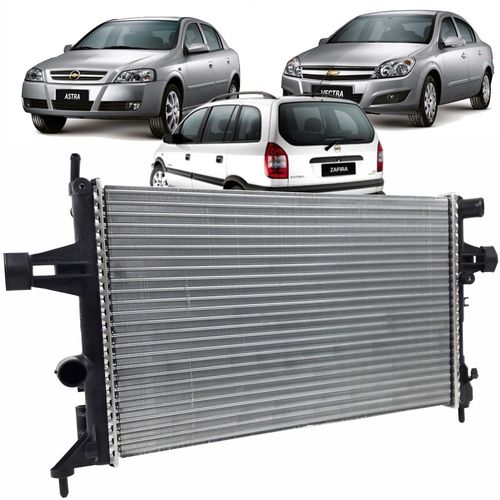 Radiador Magneti Marelli Chevrolet Astra 99 até 2009 Vectra 06 até 2009 Zafira 2001 até 2009 Todos sem Ar e com Ar Condicionado e com Câmbio Manual