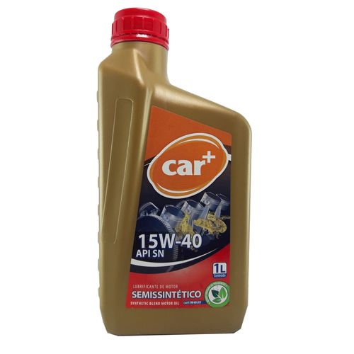 Óleo Lubrificante do Motor Car+ 15w40 Semissintético API SN 1L