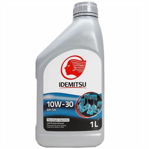 Óleo Lubrificante do Motor Idemistu 10W30 100% Mineral API SN 1L