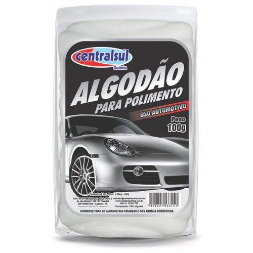 Algodão para Polimento Automotivo 100g - CentralSul