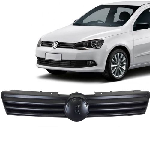 Grade do Radiador com Friso Preto Fosco Gol G6 Voyage G6 Saveiro G6 2013 em Diante