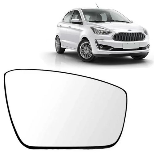 Vidro com Base do Espelho Retrovisor Lado Direito Original Ford Ka 2014 até 2020