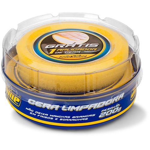 Cera Limpadora Com Blister/Esponja 200gr - Auto Shine
