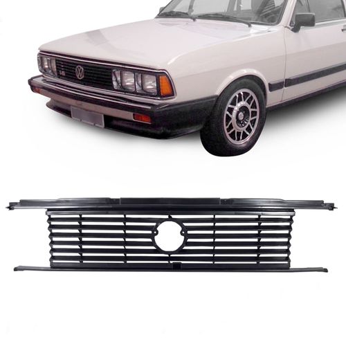 Grade do Radiador com Friso Preto sem Emblema Volkswagen Passat 1983 até 1989