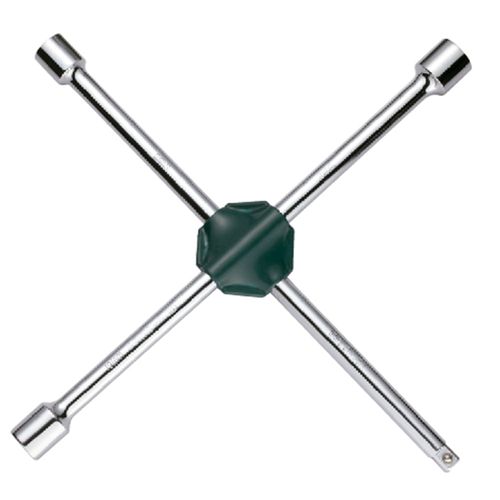 Chave de Roda Cruz Medidas: 17mm, 19mm, 21mm e 1/2 Polegada - Sata