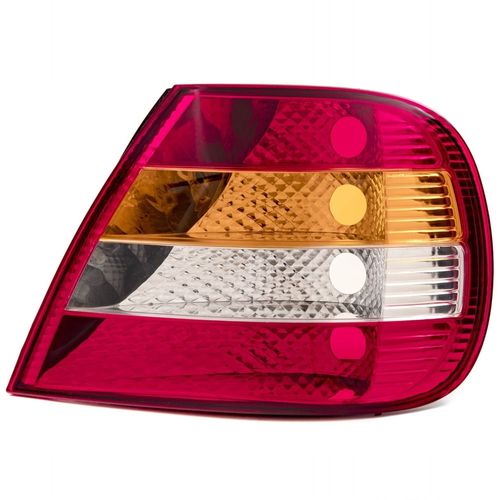 Lanterna Traseira Tricolor Lente Cristal Carcaça Preta Lado Direito Fiat Siena 2001 até 2006