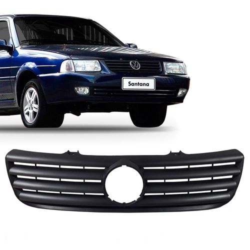 Grade do Radiador na Cor Preto sem Emblema Volkswagen Santana 1999 até 2006