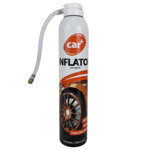 Reparador de Furos de Pneus Car+ Inflator 350ml Infla o Pneu Veda o Furo