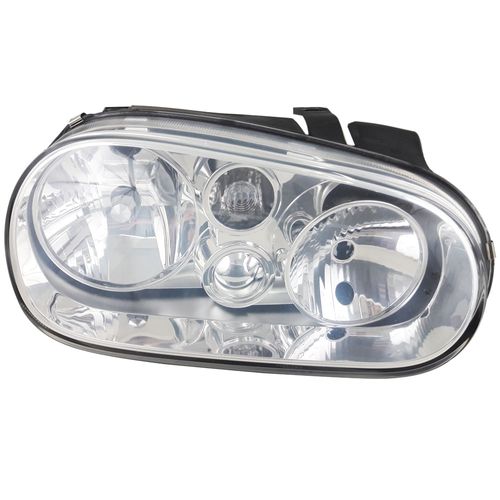Farol Principal Cromado com Regulagem Elétrica Golf A4 99 até 2007