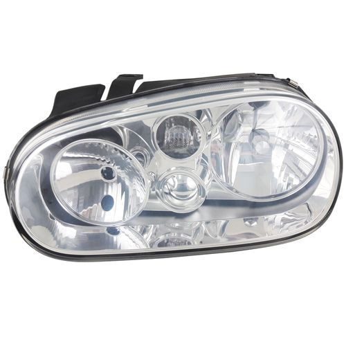 Farol Principal Cromado com Regulagem Elétrica Golf A4 99 até 2007