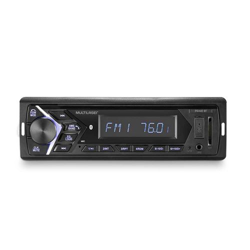 Som Automotivo Multilaser Prime 1 Din Bluetooth LCD 4x45W RMS  - P3337
