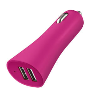 Smartogo Carregador Automotivo USB Multilaser Rosa - CB079R