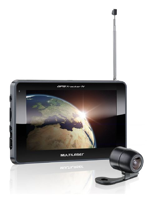 GPS Multilaser Tracker TV LCD 7 Pol. Touch FM Câmera de Ré Avin - GP039