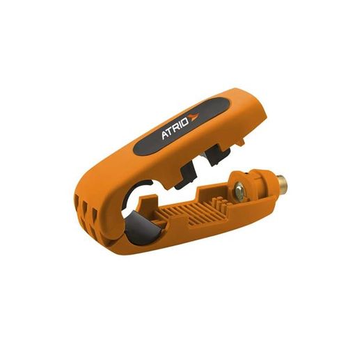 Trava De Manete Moto Com Chave Alta Resistencia Laranja - MT181