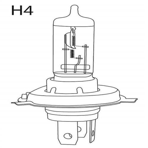 Lâmpada Linha Pesada H4 24V 70 + 75W Super Branca Par Multilaser - AU876OUT [Reembalado]