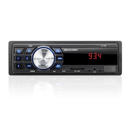 Som Automotivo Multilaser One Mp3 Entradas Usb Sd E Auxiliar P2 - P3213