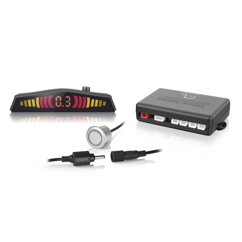 Sensor De Estacionamento Multilaser 4 Pontos Com Conector E Led Prata - AU009