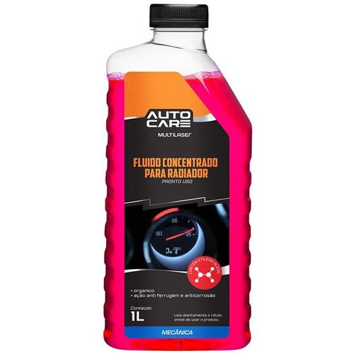 Aditivo De Radiador Organico Autocare Rosa Pronto Uso 1L - AU450