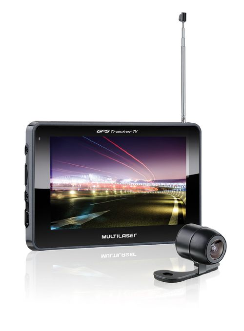 Navegador Gps Multilaser Tracker Iii Tela 5.0 Pol. Com Câmera De Ré E Tv Digital - GP037