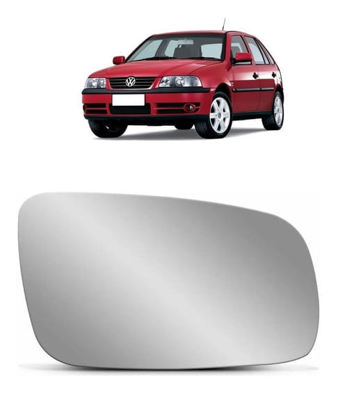 VIDRO RETROVISOR LE (C/BASE) (NP+C) / VOLKSWAGEN GOL 99- / SPJ EB275